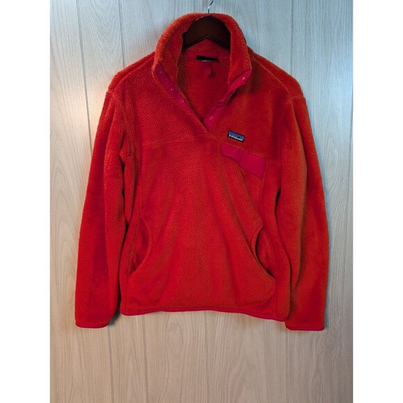 Patagonia Jackets & Blazers - Patagonia Sweater Womens Re-Tool Snap- T Fleece Pullover Red Flaw